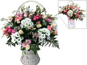 элитные букеты в корзине